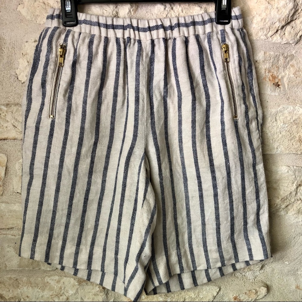 J. Crew Linen Bermuda Shorts - size 0